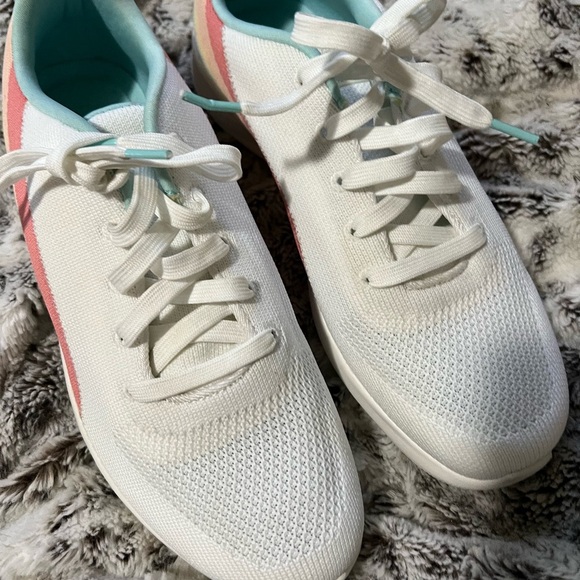 Sketchers Bobs Memory Foam White Multi Color Sneakers - Picture 4 of 4